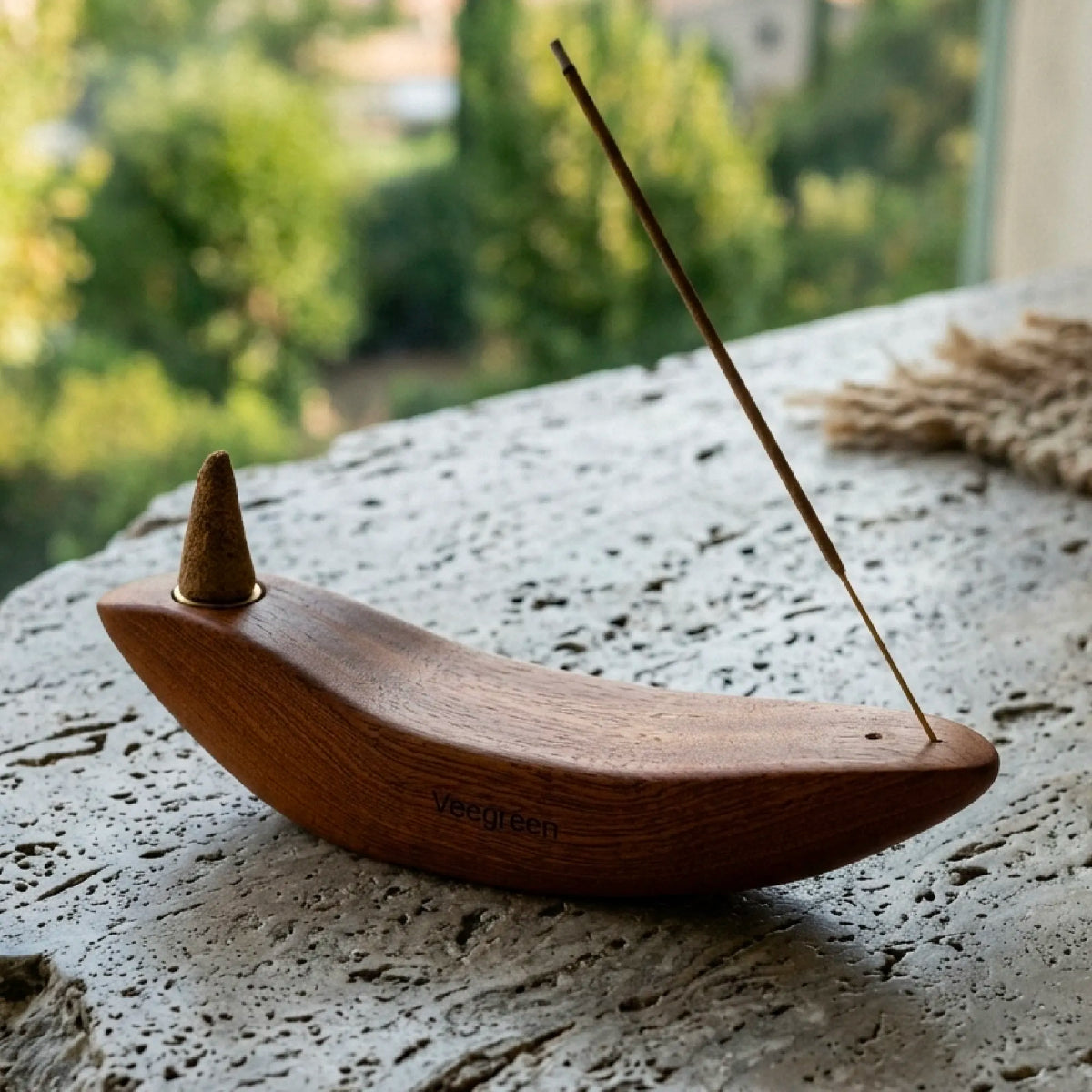 Porta Incenso signature in legno massiccio