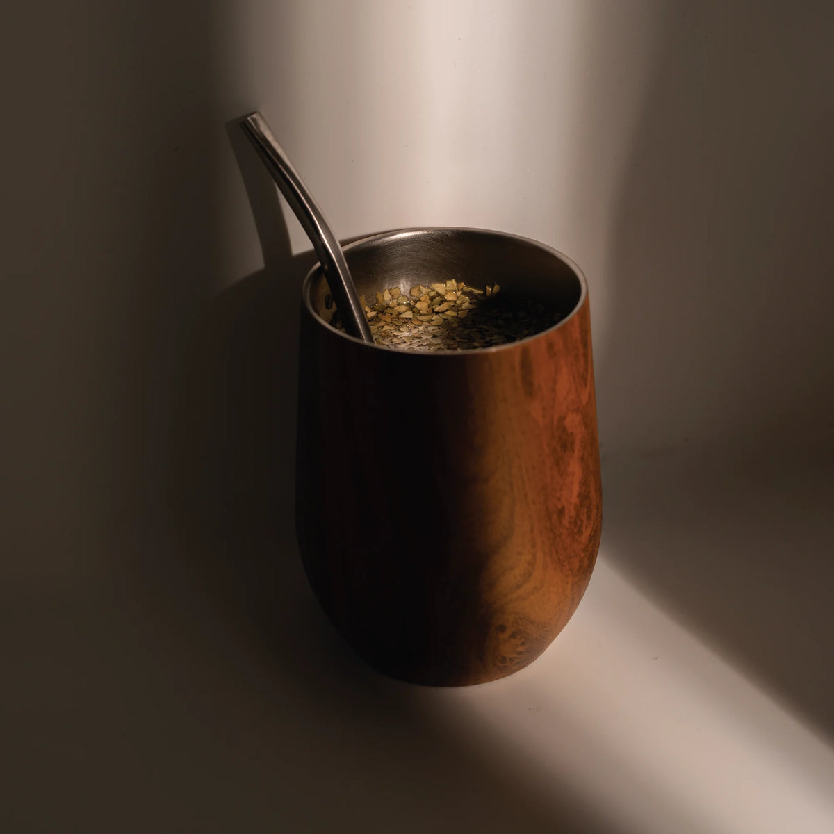 Zucca per mate isotermica e la sua bombilla
